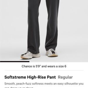 lululemon athletica Softstreme High-Rise Pant in Black